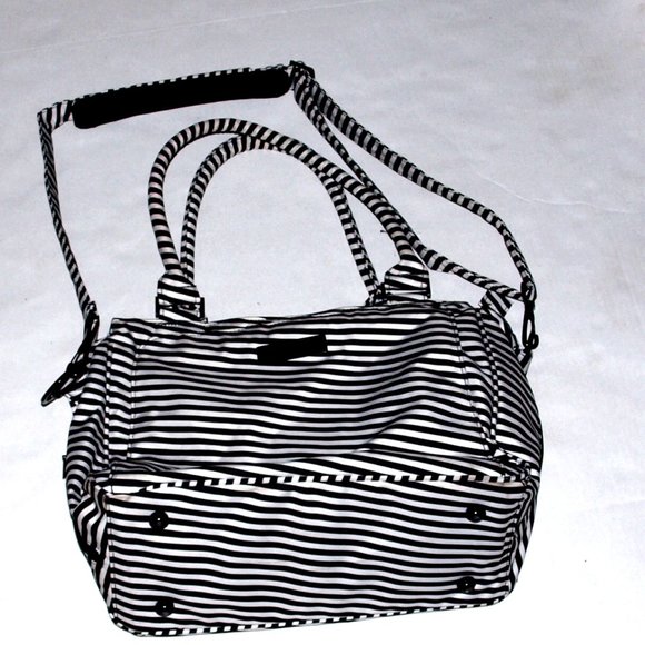Ju-Ju-Be Handbags - Ju-Ju-Be Black Magic Striped Diaper Bag